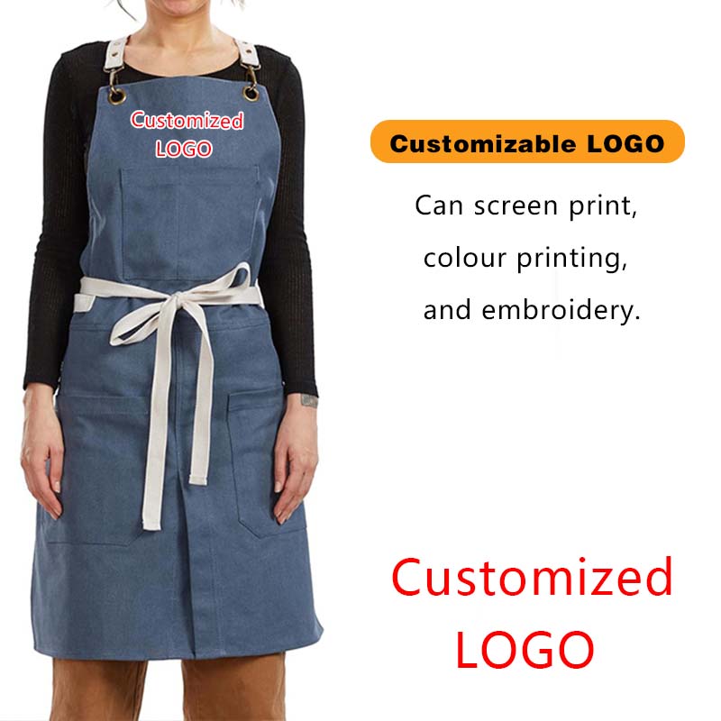 Embroidery Kitchen - Delantal bordado impermeable con logotipo personalizable
