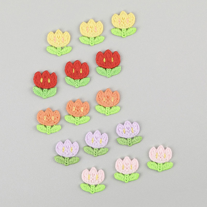 Embroidery On Socks - 20 piezas de apliques florales bordados