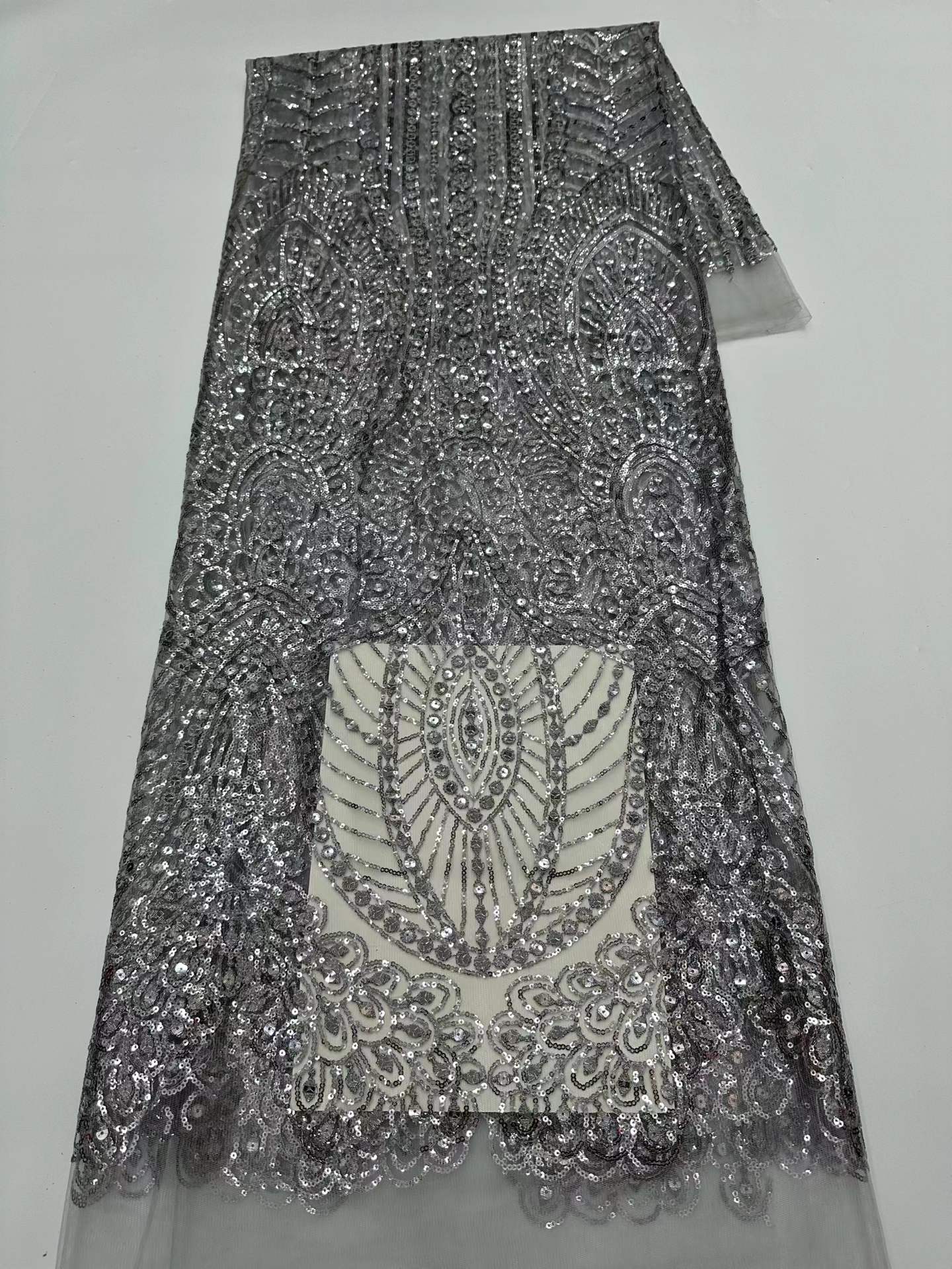 Embroidery Net Dress - Tela de encaje de red con