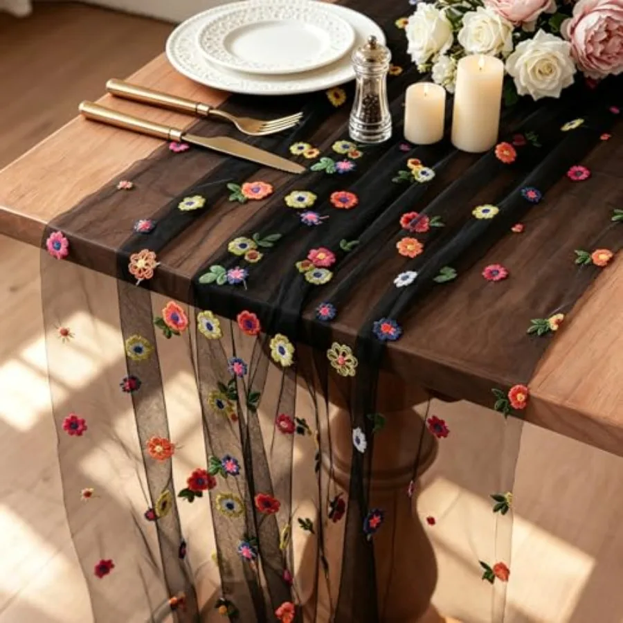 Embroidery Kitchen - Camino de Mesa Bordado con Diseño