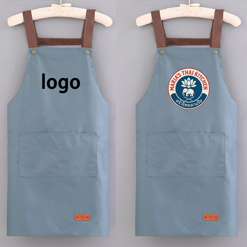 Embroidery Kitchen - Delantal de cocina impermeable y resistente