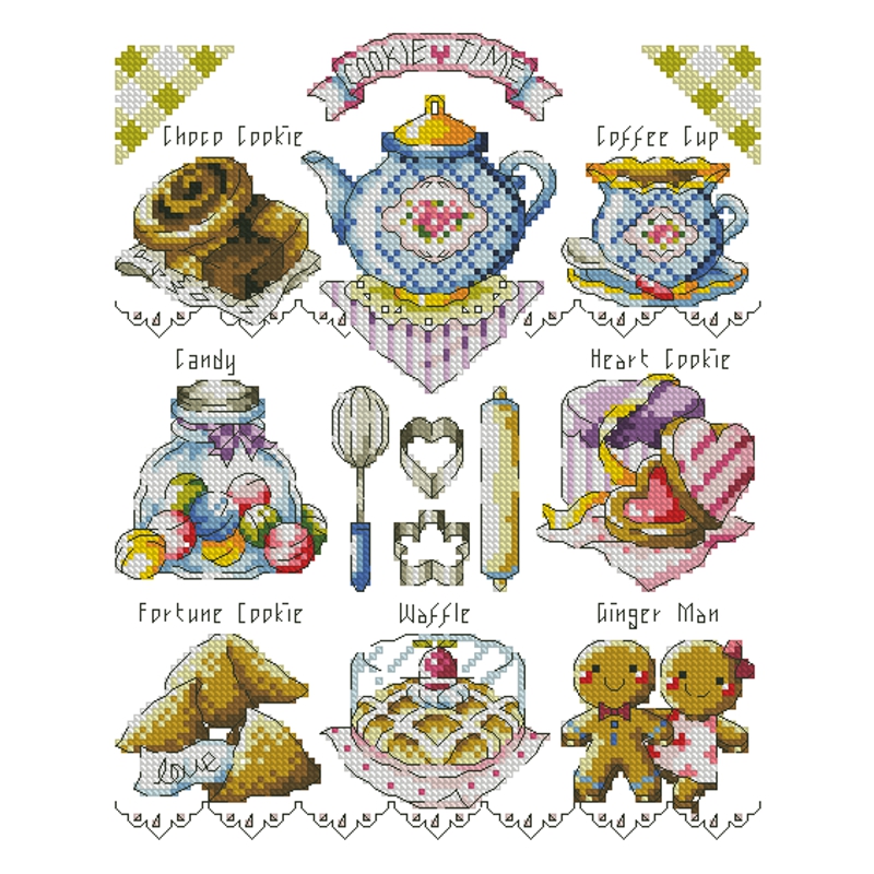 Embroidery Kitchen - Kit de punto de cruz, kit