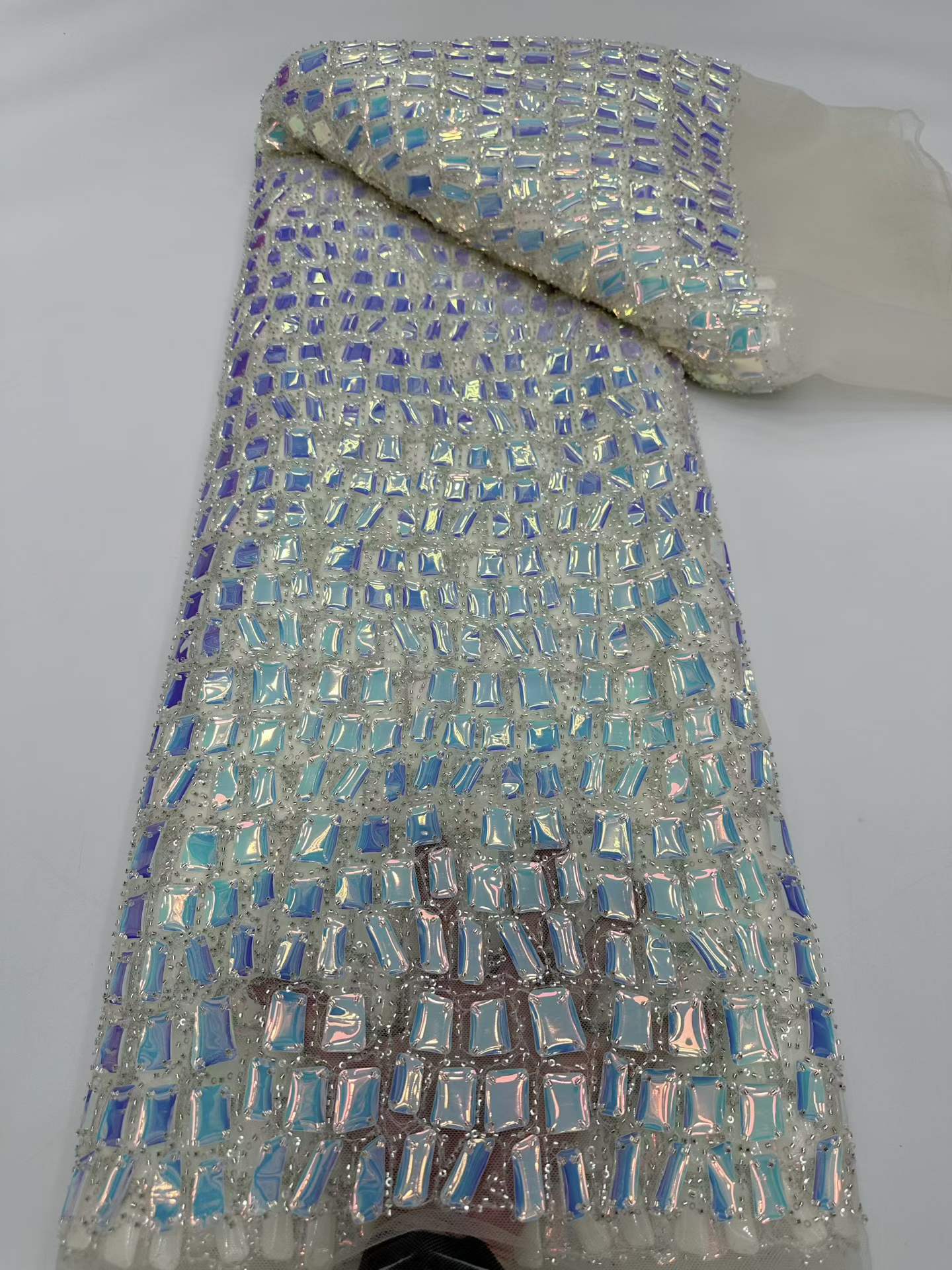 Embroidery Net Dress - 5 yardas de tela de tul