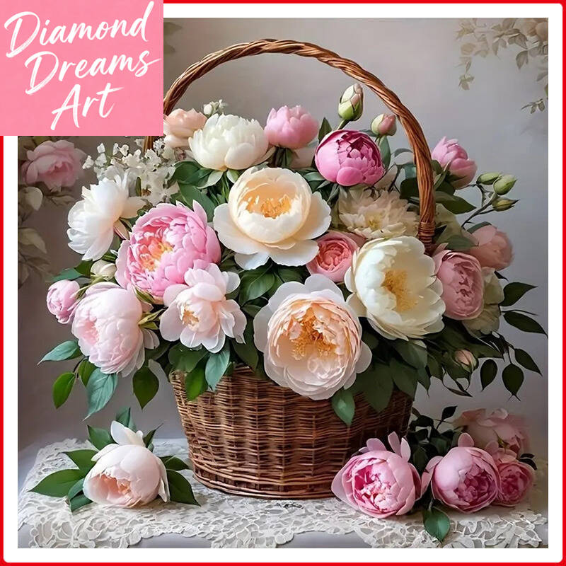 Embroidery For Beginners - Cesta de flores con mosaico de