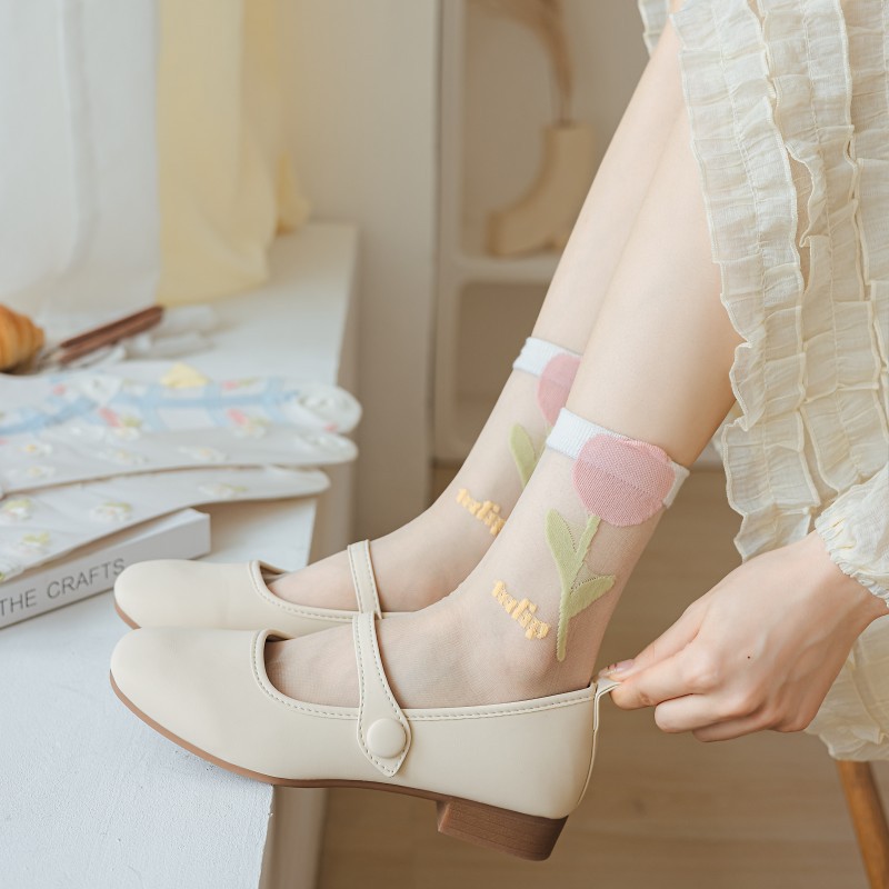 Calcetines de seda de cristal  - Embroidery On Socks reseña y precio