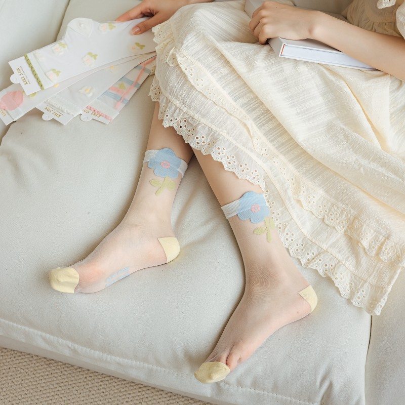 Calcetines de seda de cristal  - Embroidery On Socks reseña y precio
