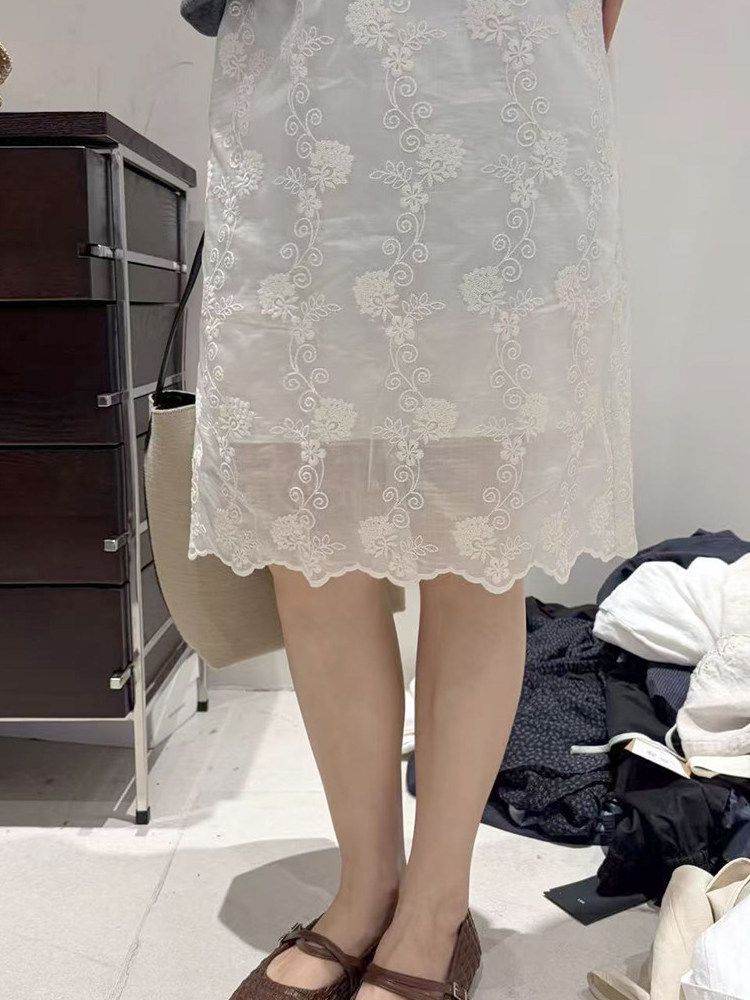 Falda informal bordada de esti - Embroidery Skirt reseña y precio