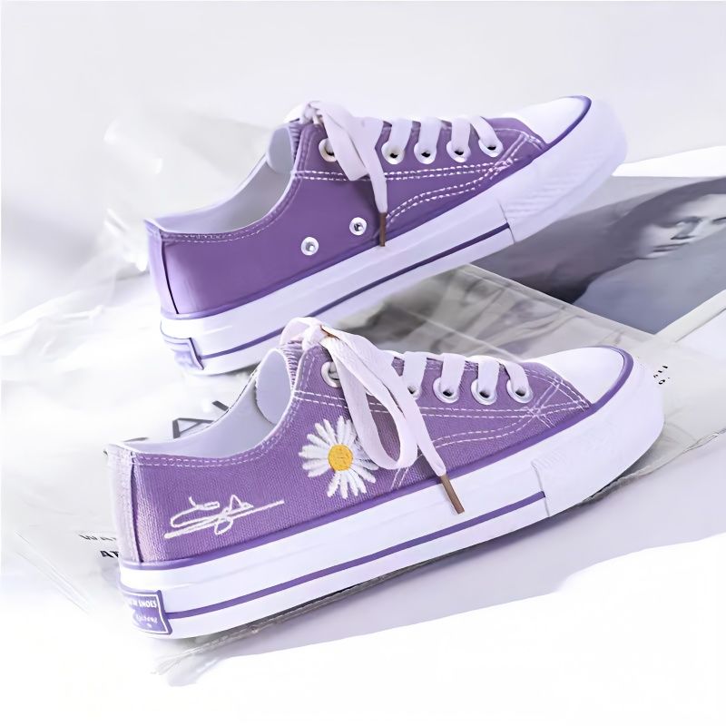 Zapatos de lona con bordado de - Embroidery Canvas reseña y precio