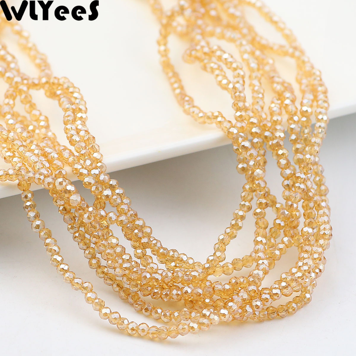 WLYeeS cuentas redondas planas - Embroidery Glass Beads reseña y precio