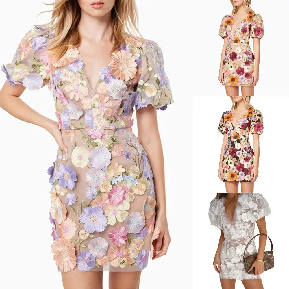 Vestido Sexy bordado con cuell - Embroidery Hoop Stand reseña y precio