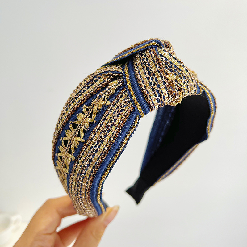 Diadema con nudo brillante dor - Embroidery Knot reseña y precio