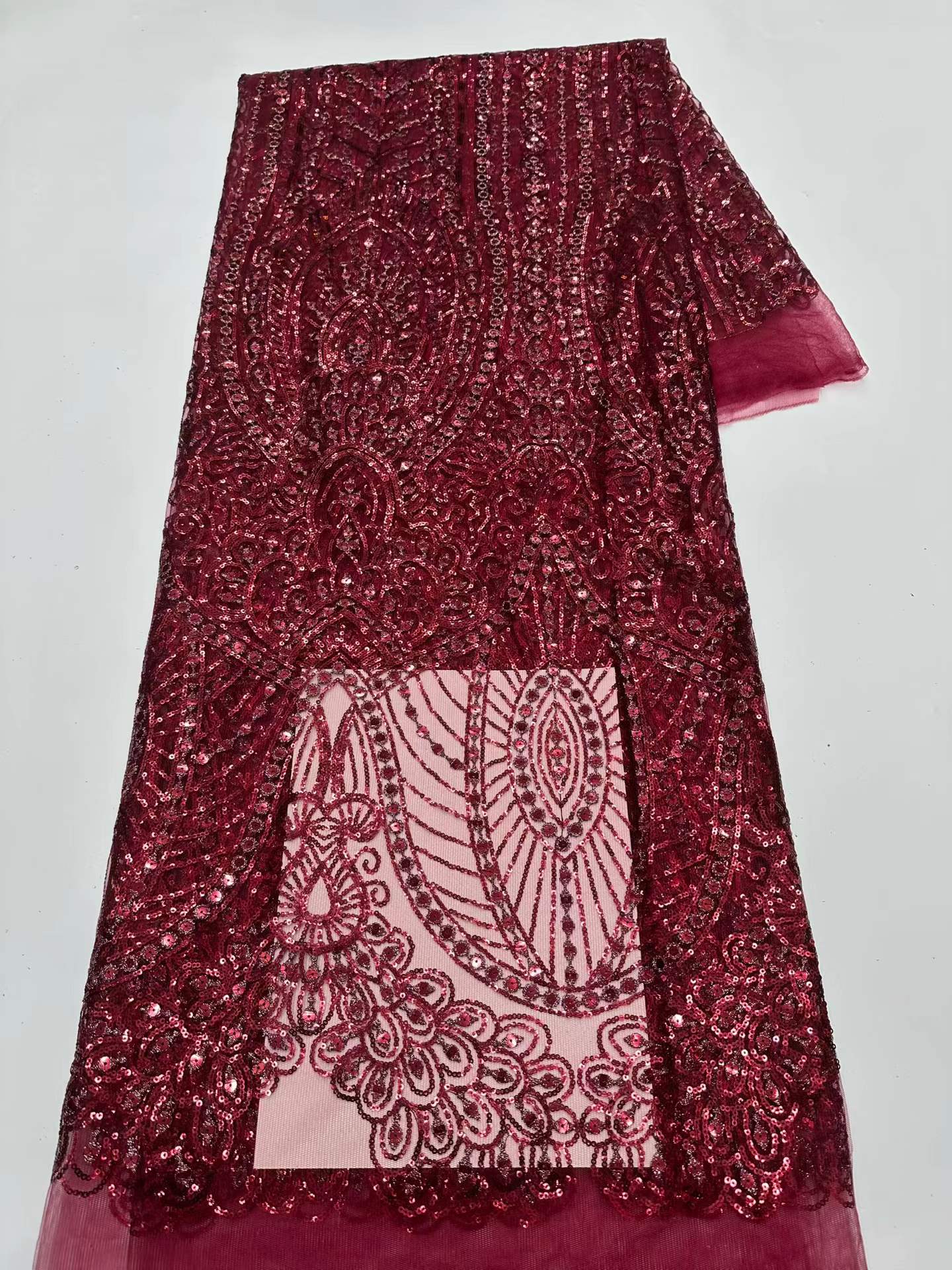 Tela de encaje de red con lent - Embroidery Net Dress reseña y precio
