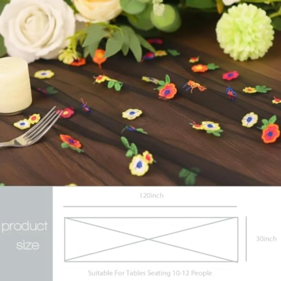 Camino de Mesa Bordado con Dis - Embroidery Kitchen reseña y precio