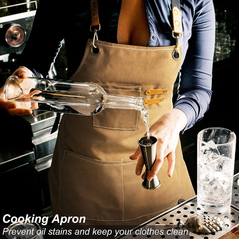 Delantal de lona impermeable c - Embroidery Kitchen reseña y precio