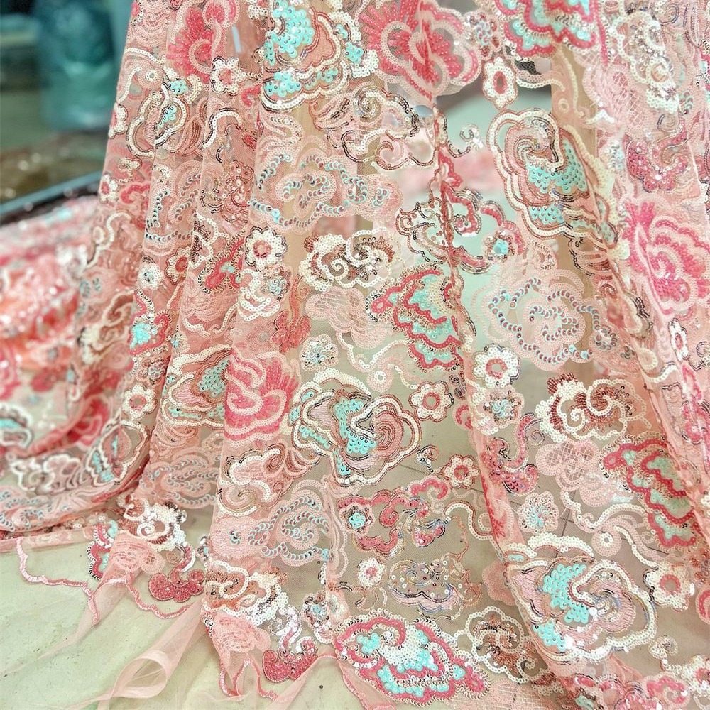 2 yardas/lote, tela de encaje  - Embroidery Net Dress reseña y precio