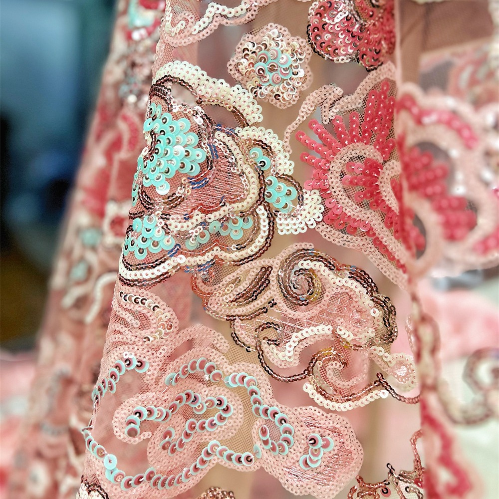 2 yardas/lote, tela de encaje  - Embroidery Net Dress reseña y precio