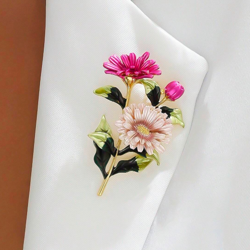 Broche de flores de moda pinta - Embroidery Knot reseña y precio