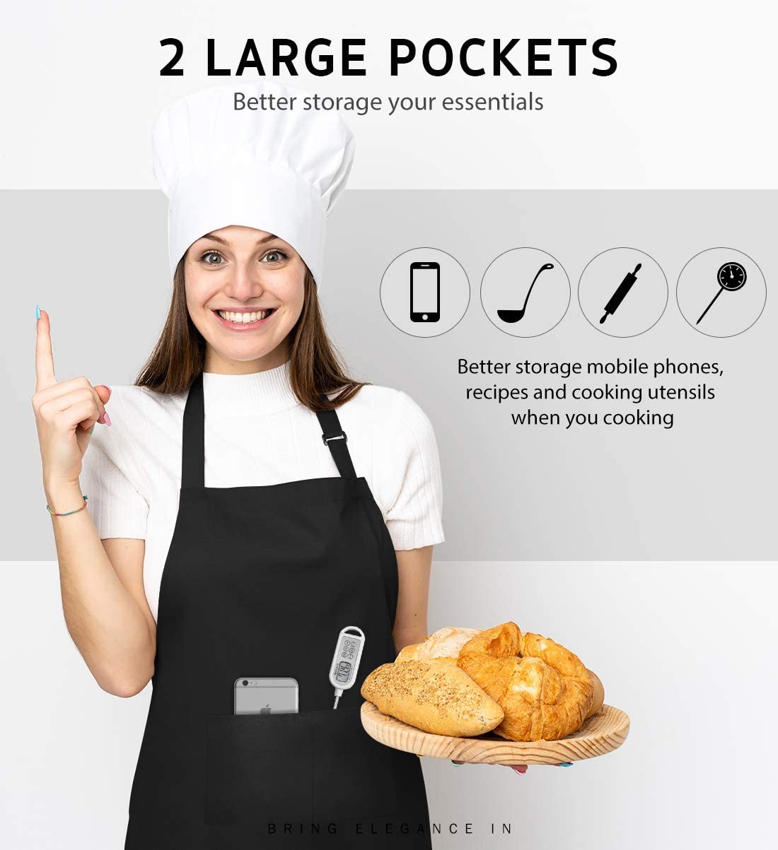 Delantales con logotipo person - Embroidery Kitchen reseña y precio