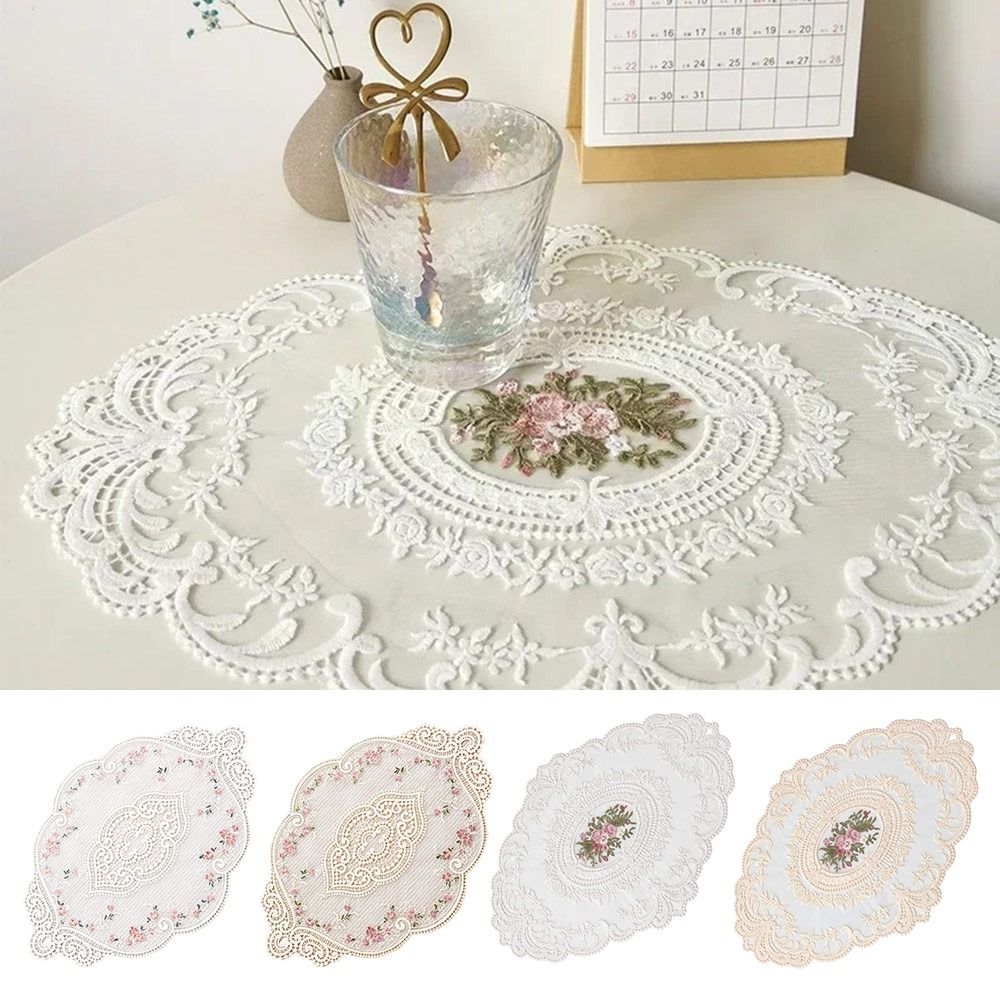 Posavasos bordado de Encaje Vi - Embroidery Kitchen reseña y precio