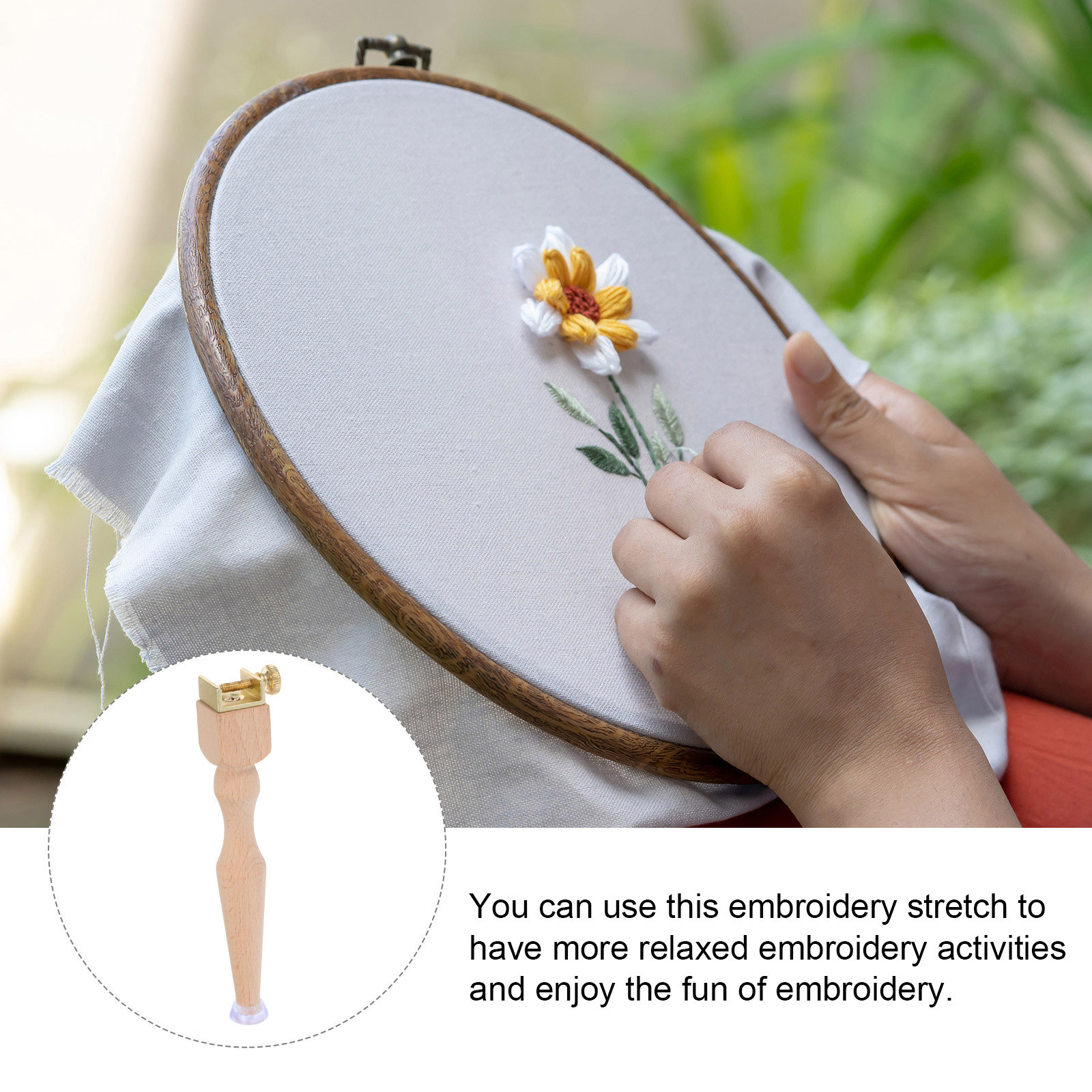 3 soportes de madera para bast - Embroidery Hoop Stand reseña y precio