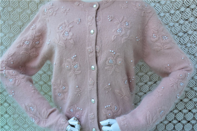 Suéter de punto con bordados d - Embroidery Rabbit reseña y precio