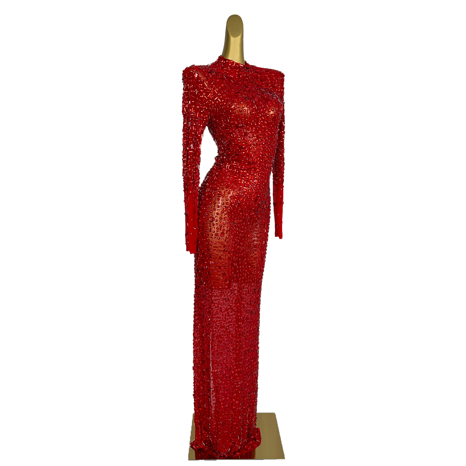 Vestido de Diamantes Rojos tra - Embroidery Abaya reseña y precio