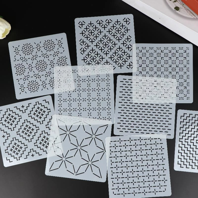 Plantilla de bordado Sashiko,  - Embroidery Tools reseña y precio