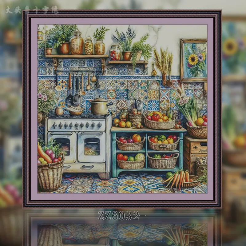 [ZZ6032- La cocina] Kit de Pun - Embroidery Kitchen reseña y precio