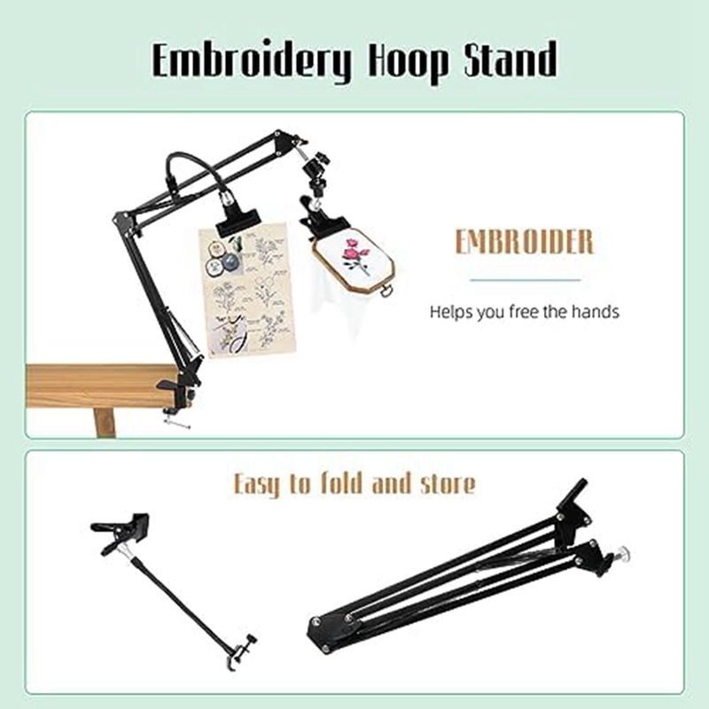 Soporte para Aro de Bordado: S - Embroidery Hoop Stand reseña y precio