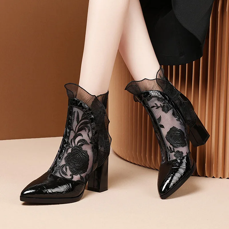 Tacones altos para mujer, bota - Embroidery Abaya reseña y precio