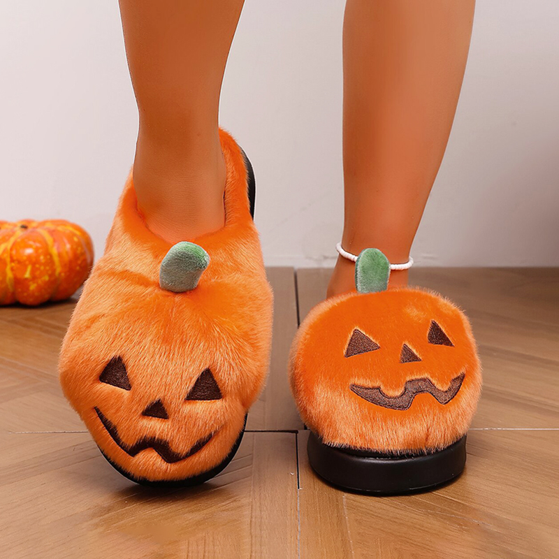 Pantuflas de Calabaza 3D para  - Embroidery Cotton reseña y precio