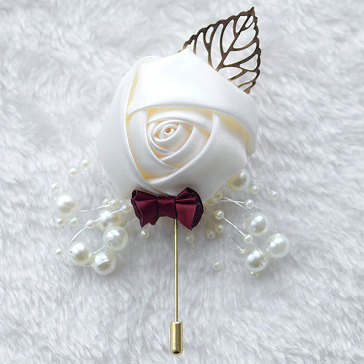 1 Pieza de Boutonnière de Rosa - Embroidery Knot reseña y precio