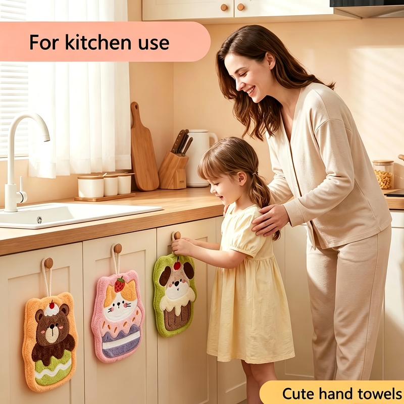 Toalla de cocina bordada con d - Embroidery Towel reseña y precio