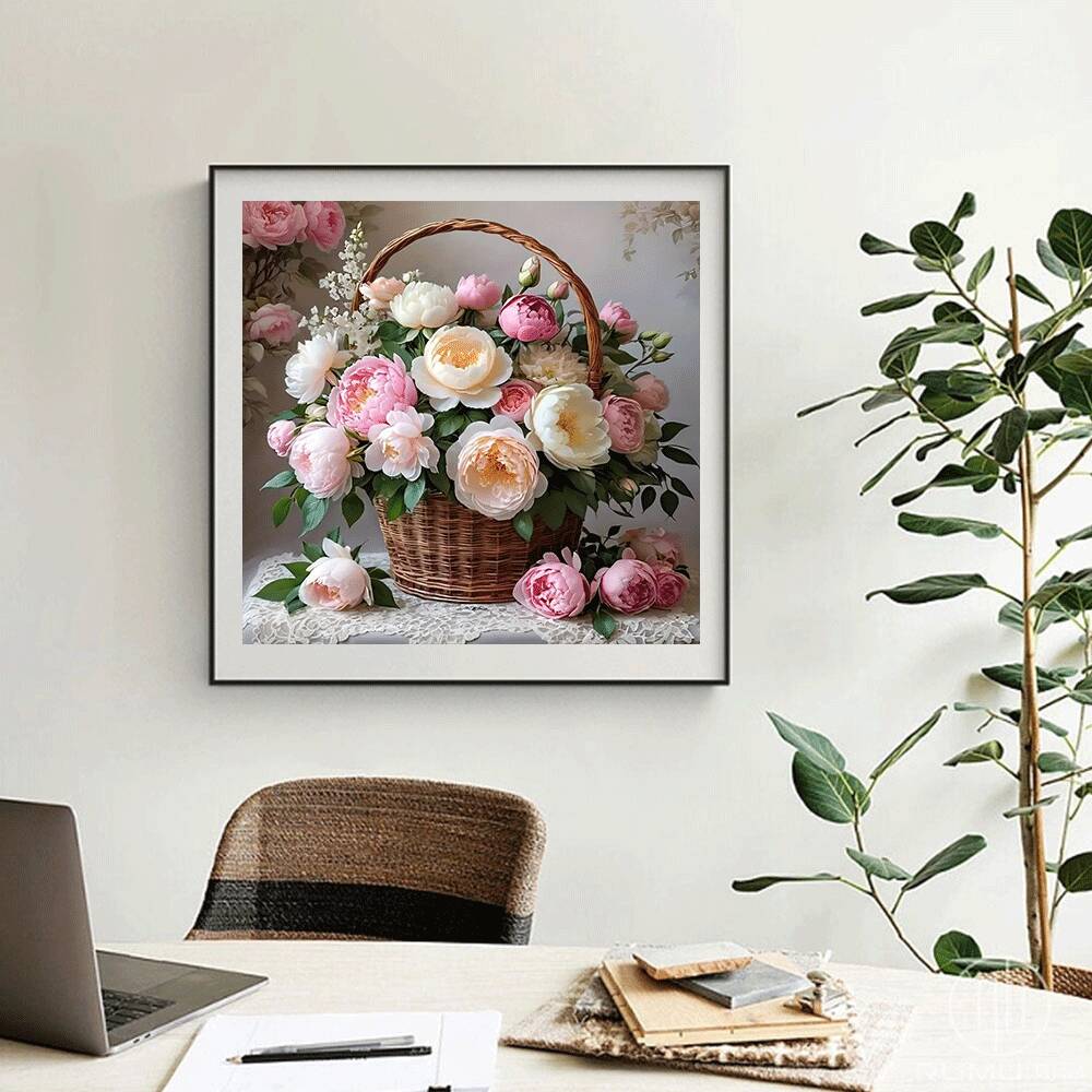 Cesta de flores con mosaico de - Embroidery For Beginners reseña y precio