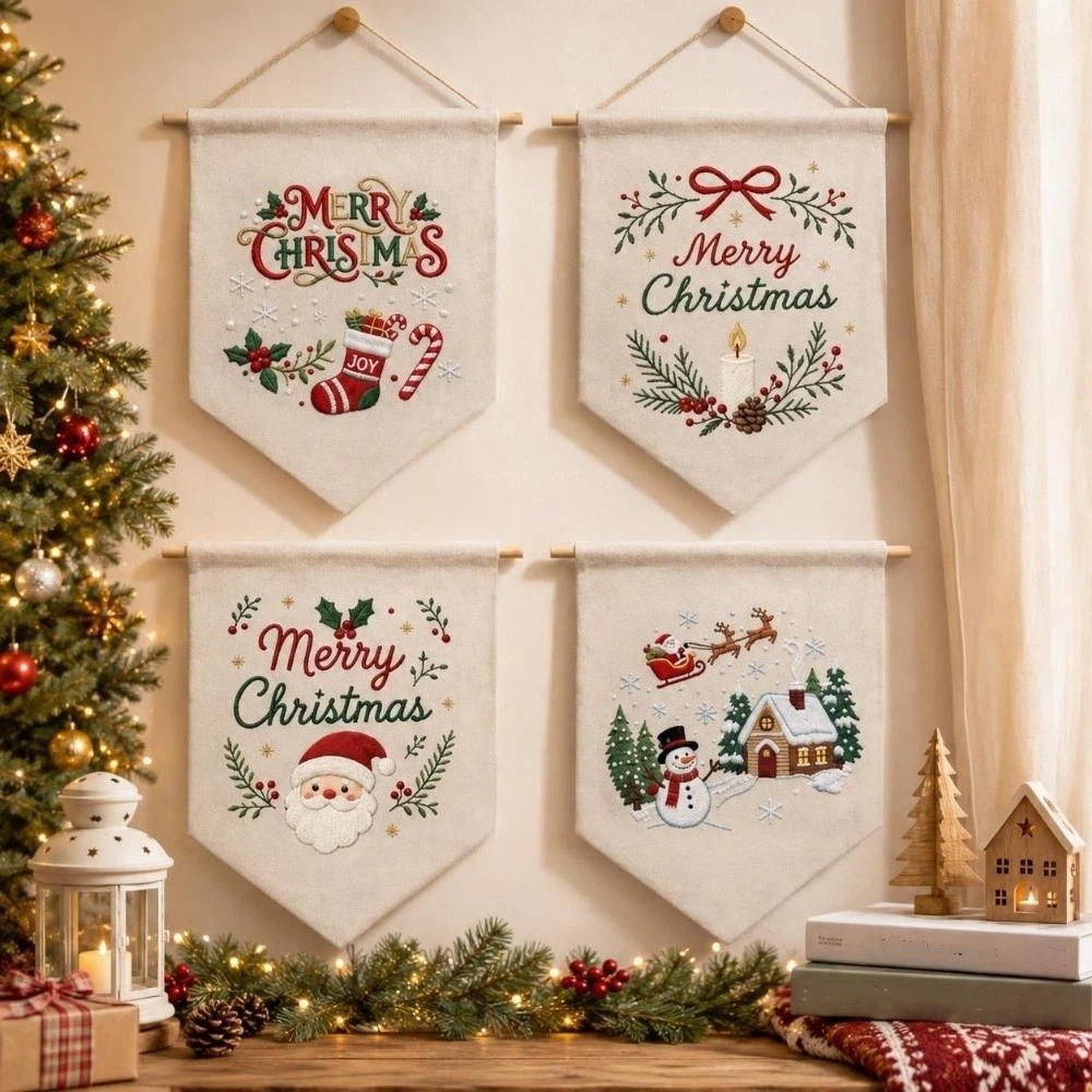 Kit de bordado navideño hecho  - Embroidery For Beginners reseña y precio