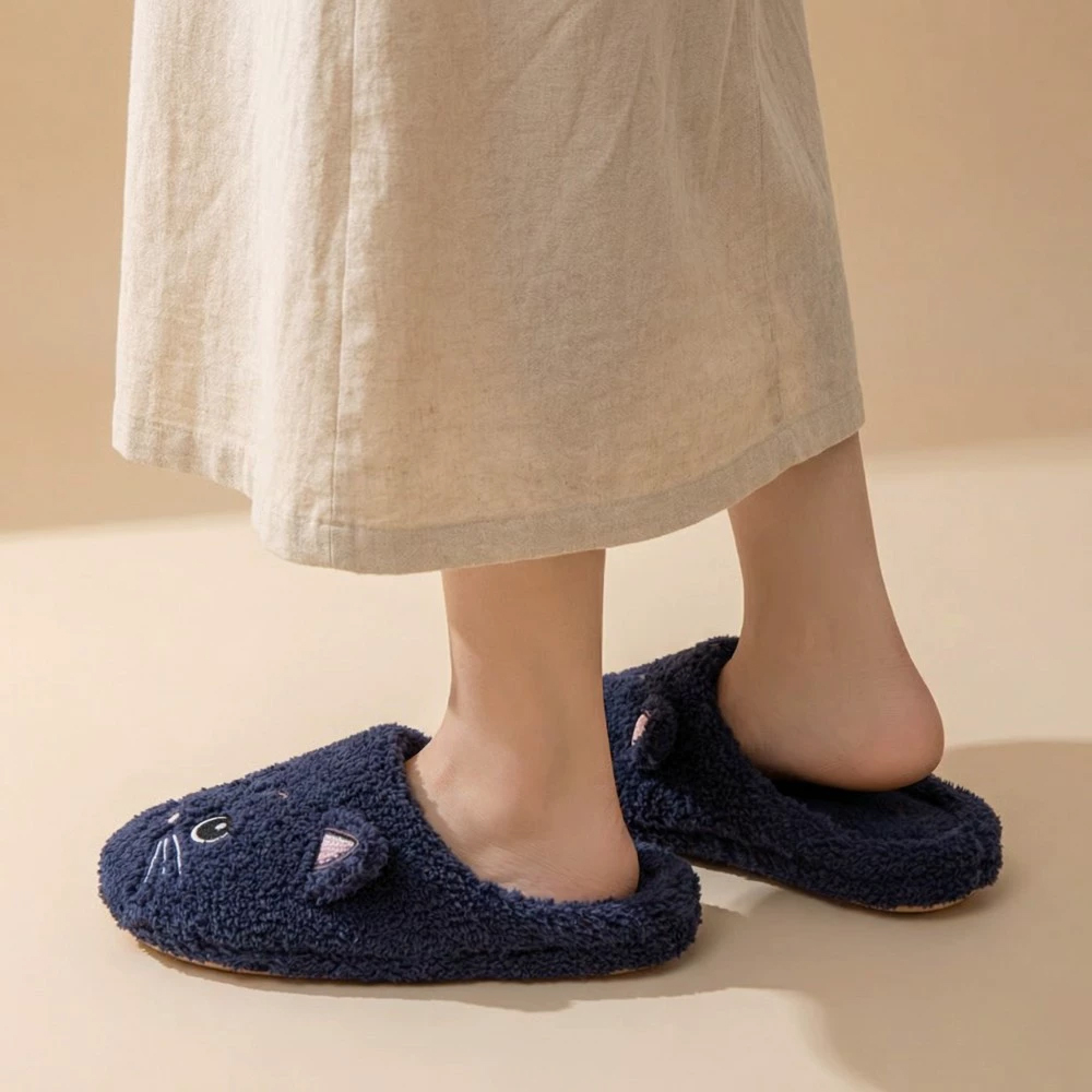 Cómodas Pantuflas de Felpa Uni - Embroidery Cotton reseña y precio